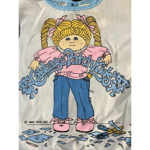 Vintage 1984 Toddler Cabbage Patch Kids CPK Bib school Apron Art Paint size 2-3 - Picture 2 of 16